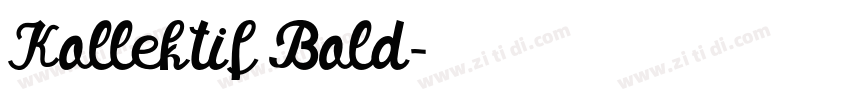 Kollektif Bold字体转换